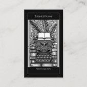 Thema "Vintage Schriftsteller" 3 Visitenkarte (Vorderseite)