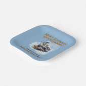 Thema Vintager Bahnhof für Ruhestandsreisen Pappteller (Gewinkelt)