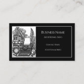 Thema Vintager Schriftsteller Visitenkarte (Vorderseite)