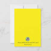 Thema von Funky Retro 60/70 Dankeskarte (Rückseite)