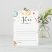 Thema Wasserfarbe Kinderdusche Beratung der Eltern Begleitkarte (Stehend Vorderseite)