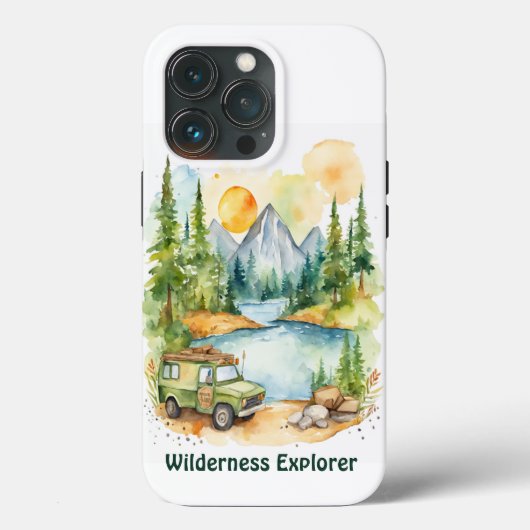 Thema Wasserfarbe Natur - Wilderness-Explorer Case-Mate iPhone Hülle (Rückseite)