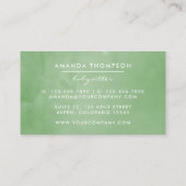 Thema Wasserfarbe Thema Babysitter Visitenkarte (Rückseite)