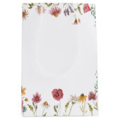 Thema Wasserfarbe Wildblume Blumenmuster Party Mittlere Geschenktüte (Vorderseite)