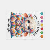Thema "wertvolle Babys" Fleecedecke (Vorderseite (Horizontal))