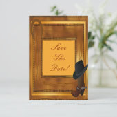 Thema Western Einladung (Stehend Vorderseite)