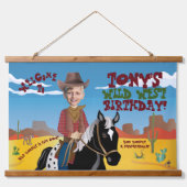 Thema Western Wandteppich Mit Holzrahmen (Vorne)