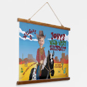 Thema Western Wandteppich Mit Holzrahmen (Gewinkelt)