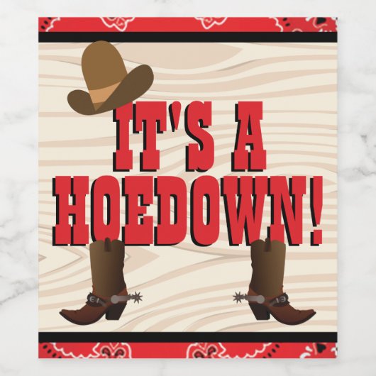 Thema Western Weinetikett (Einzelnes Label)