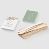 Thema Wildblume von Wasserfarben-Hochzeiten Fächer (Non-assembled)