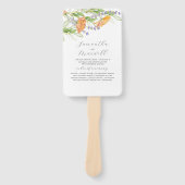 Thema Wildblume von Wasserfarben-Hochzeiten Fächer (Vorderseite)