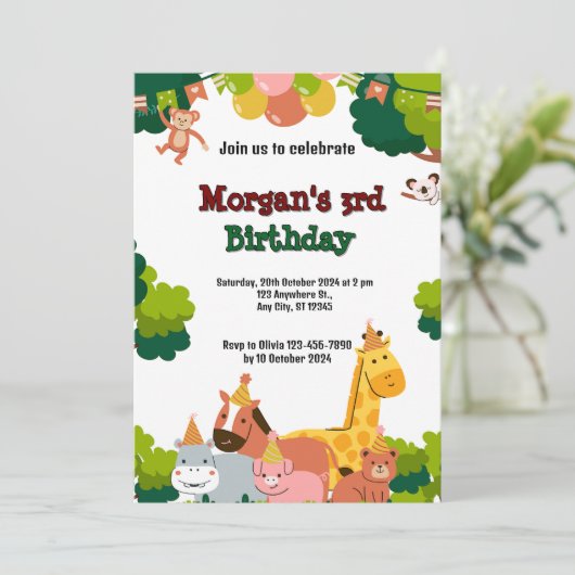 Thema Wildtiere (Stehend Vorderseite)