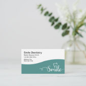 Thema Zahnmedizin Visitenkarte (Stehend Vorderseite)