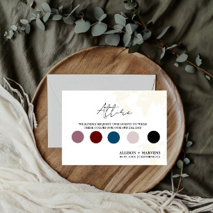 Thema "Zielreise" Hochzeit Details Karte