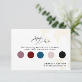 Thema "Zielreise" Hochzeit Details Karte (Stehend Vorderseite)