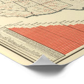 Thematische Karten der Staaten Poster (Ecke)