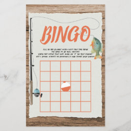 Theme Baby Dusche Bingo Game Flyer