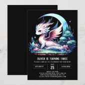 Theme Elegant Dragon Birthday Einladung (Vorne/Hinten)