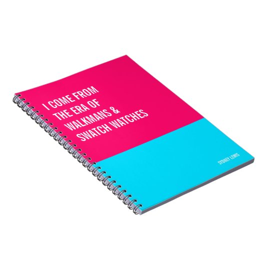 Theme Funny Notebook, Walkman & Swatch Watch der 1 Notizblock (Rechte Seite)