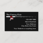Theme für die Fischerei Einfache Visitenkarten Visitenkarte (Vorderseite)