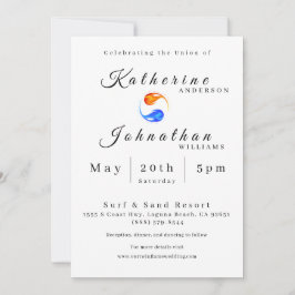 Theme für Zweiflammhochzeiten - Einladung