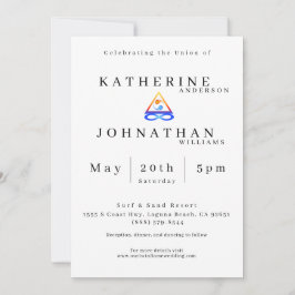 Theme für Zweiflammhochzeiten - Einladung