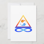 Theme für Zweiflammhochzeiten - Einladung (Rückseite)