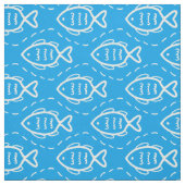 Theme of Ocean Sea Fish Wave Lines Muster Stoff (Muster)