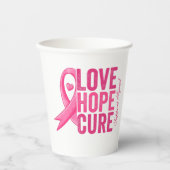 Theme Paper Cups zum Thema Brustkrebs Pappbecher (Vorderseite)