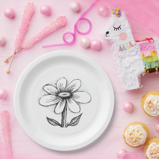 theme paper plates for her with daisy pappteller (Party)