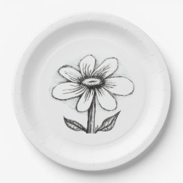 theme paper plates for her with daisy pappteller