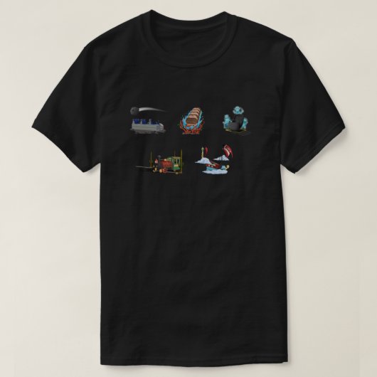 Theme Park Ride Vehicles - Space Mountain.png T-Shirt (Design vorne)