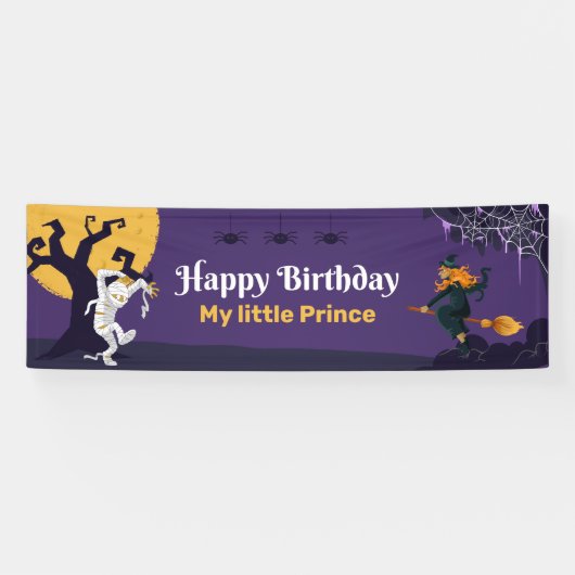 Theme Personalisiert Happy Birthday Party Banner (Horizontal)