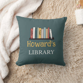 Theme Pillow - Library - Personalisiert - Name hin Kissen