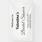 Theme Rectangle (Schwarz/Weiß-Brautparty) Banner (Vertikal)