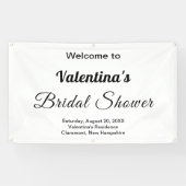 Theme Rectangle (Schwarz/Weiß-Brautparty) Banner (Horizontal)