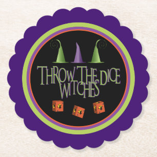 Theme The Dice Hexen Funny Bunco Oktober Thema Untersetzer