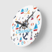 Theme Thunder_Cove Runde Wanduhr (Winkel)