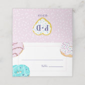Theme Wedding Table Donut Platzkarte (Außenseite Aufgefaltet)