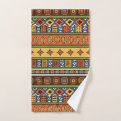 Themed African Tribal Muster Handtuch Set (Handtuch)
