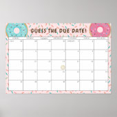 Themed Baby Shower schätzen den Fälligkeitsdatum Poster (Vorne)