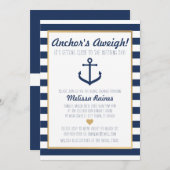 Themed Brautparty-nautischeinladung - Anker Einladung (Vorne/Hinten)