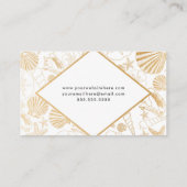 Themed Geschäftskarte des modernen goldenen Visitenkarte (Rückseite)