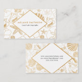 Themed Geschäftskarte des modernen goldenen Visitenkarte (Vorne/Hinten)