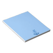 Themed Marine Anchor Nautical Marine des Blue Ship Notizblock (angewinkelt)