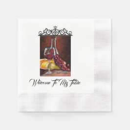 Themed Napkin - Willkommen an meinem Tisch Serviette