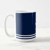 Themed nautischindividueller Name des Anker-| Kaffeetasse (Links)