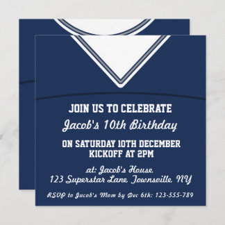Themed Party Fußball-Jerseys laden Schablone, LAX Einladung