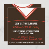 Themed Party Fußball-Jerseys laden Schablone, LAX Einladung (Vorne/Hinten)