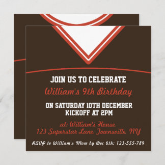 Themed Party Fußball-Jerseys laden Schablone, LAX Einladung